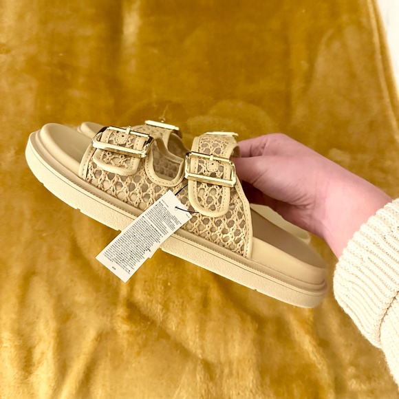 NWT Banana Republic Rattan Double Strap Sandals - Picture 4 of 11